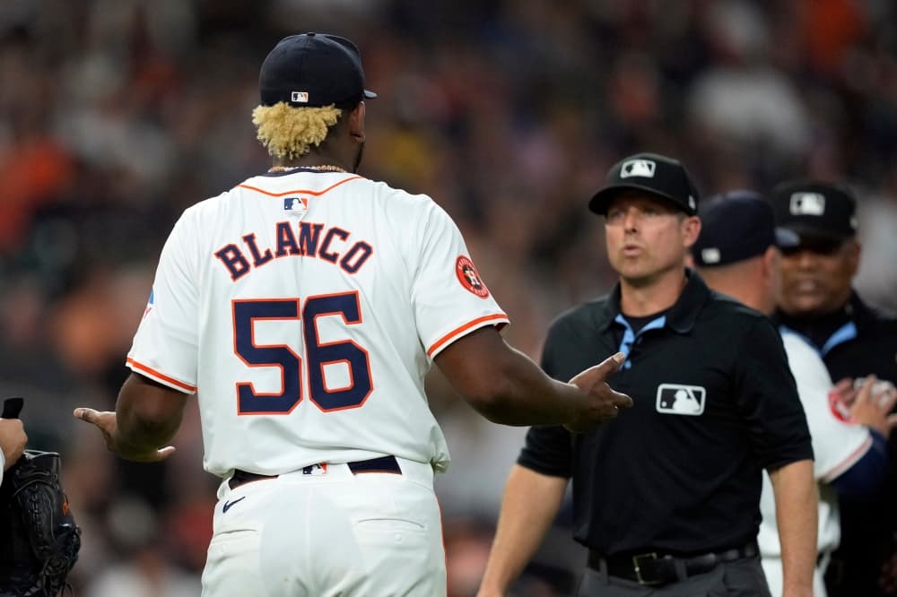 Astros pitcher Ronel Blanco suspended 10 games by MLB for foreign substance found in glove