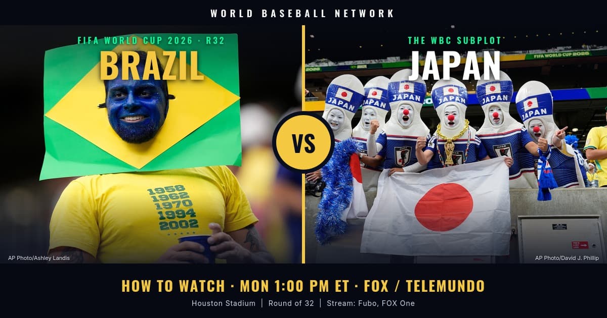 Brazil vs. Japan: How to Watch the 2026 World Cup Round of 32 (Time, TV, Live Stream) — and the World Baseball Classic Subplot