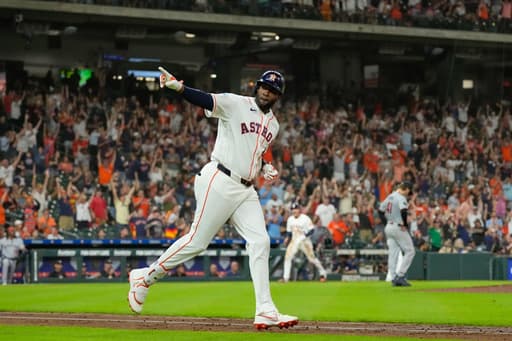 Alvarez’s grand slam highlights 6-run inning as the Astros beat the Twins 6-4
