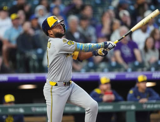 Chourio homers and drives in 5 as Brewers rout Rockies 17-2