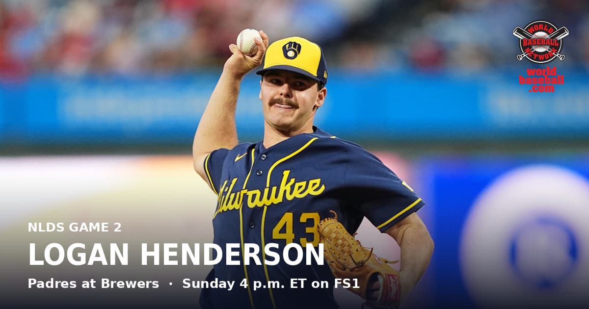 Brewers right-hander Logan Henderson pitches against the Phillies in September.