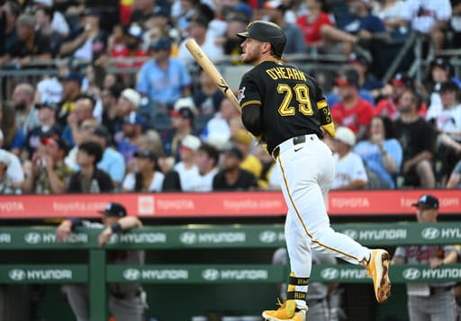 O’Hearn sets Pirates franchise record with 10 RBIs, Skenes snaps out of funk in 12-4 win over Braves
