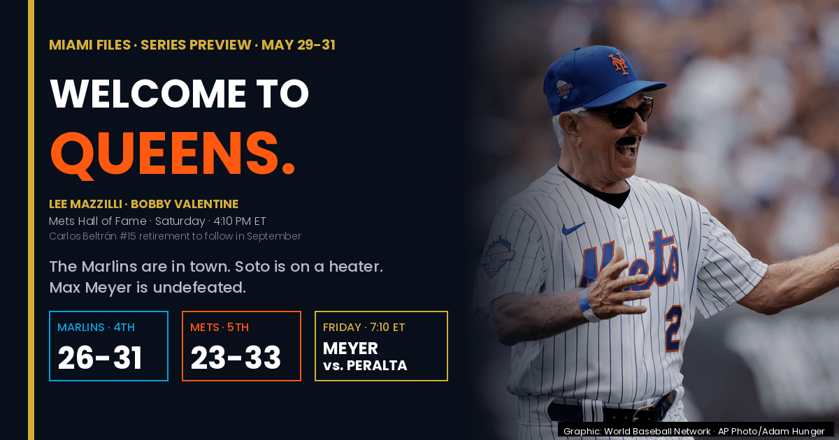 Marlins At Mets: Bobby V And Mazzilli Enter The Mets Hall Of Fame On Saturday, With Beltrán To Follow In September