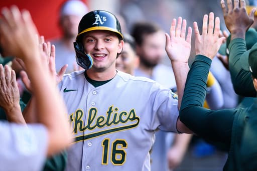 Athletics’ Nick Kurtz goes 0 for 4 as 48-game on-base streak ends, ties Mark McGwire for team mark