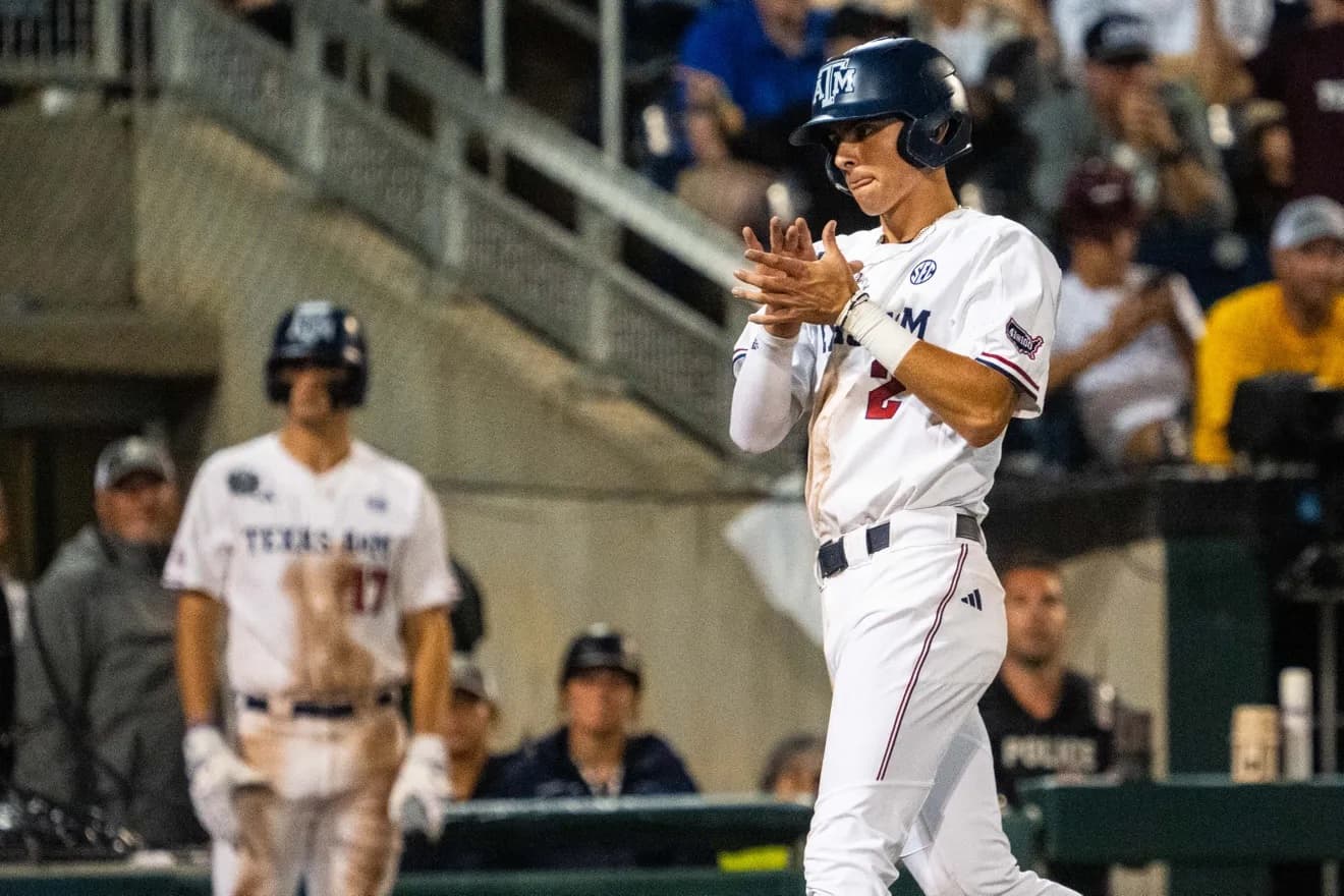Texas A&M Holds Off Florida Rally in Another Close CWS Game