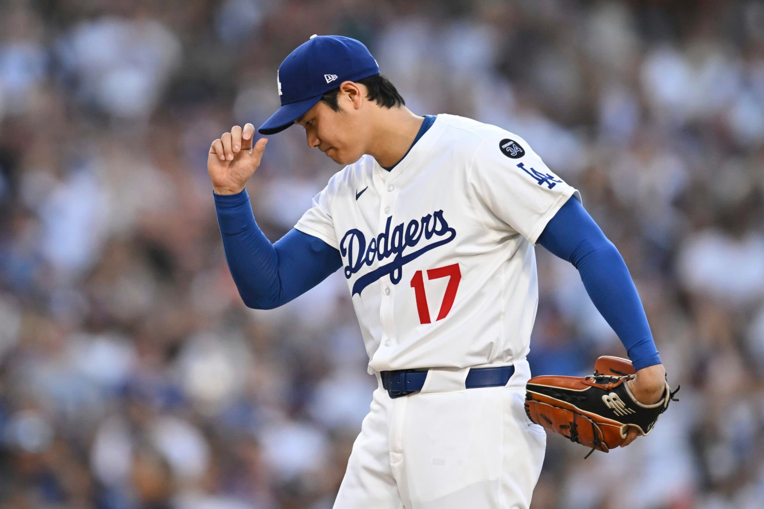 Shohei Ohtani will pitch for the Dodgers against the Nationals on Sunday