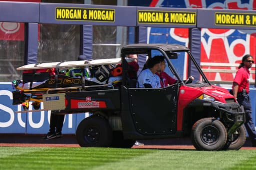 Yankees’ Jasson Domínguez has left shoulder sprain after crashing into left-field wall in 1st inning