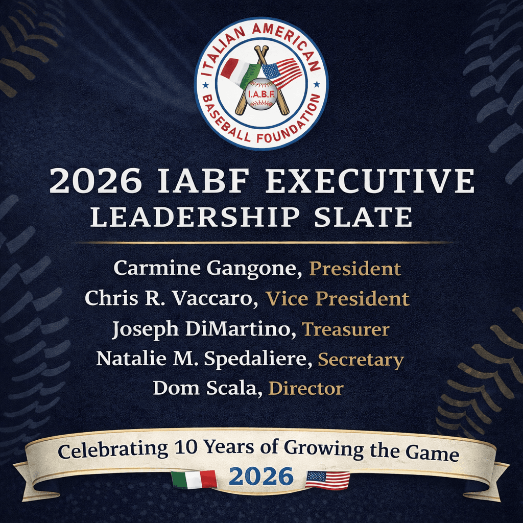 Italian American Baseball Foundation Announces Updated Executive Leadership Ahead of 10th Anniversary