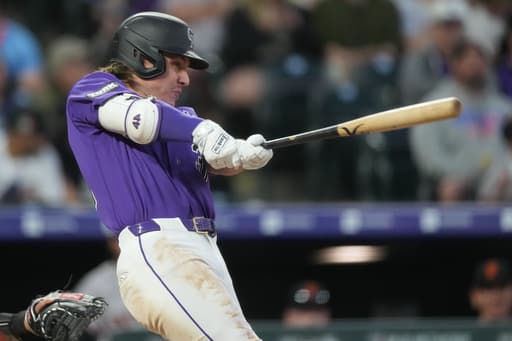 Jake McCarthy hits 2-run homer, drives in 4 runs in the Rockies’ 8-3 win over the Giants