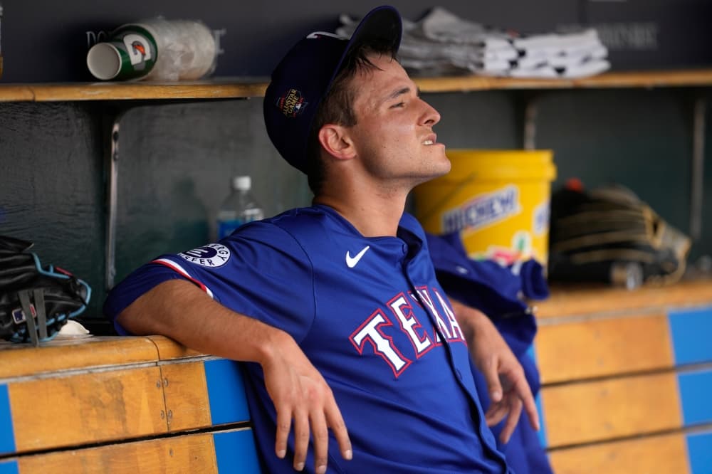 Rangers option rookie Jack Leiter 1 day after he allowed 7 runs in his major league debut