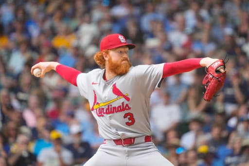 Cardinals RHP Dustin May loses no-hitter in the 8th, then loses to the Brewers