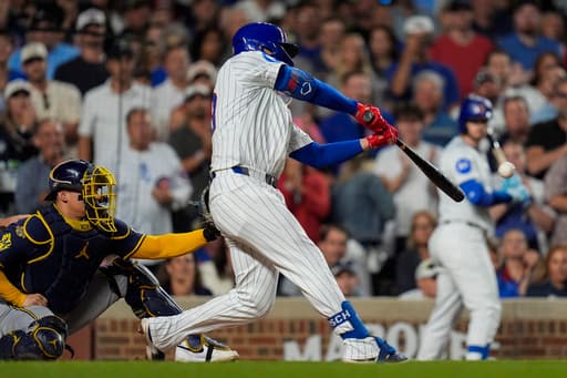 Busch hits a 3-run double off Misiorowski as the Cubs beat the Brewers 4-3