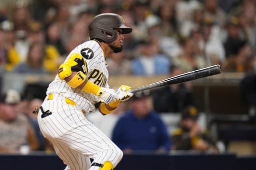 Arraez drives in tying and go-ahead runs as the Padres rally to beat the Marlins 8-6