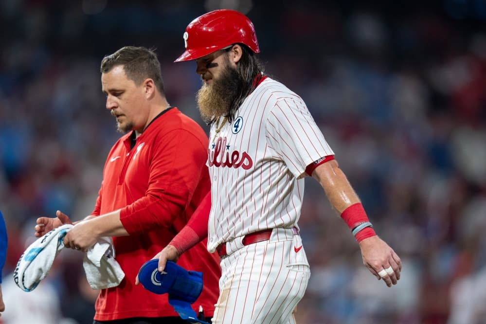 Phillies place OF Brandon Marsh on injured list with right hamstring strain
