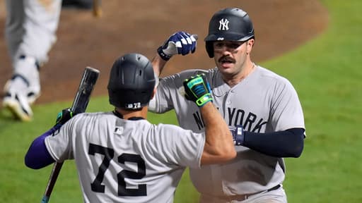 Stanton’s 10th-inning homer lifts Yankees over Rays 6-4 for first extra-inning win on road