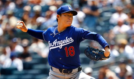 Yamamoto fires 4-hitter and Ohtani leads offense as Dodgers top Yankees 8-2 in 1st game of twinbill