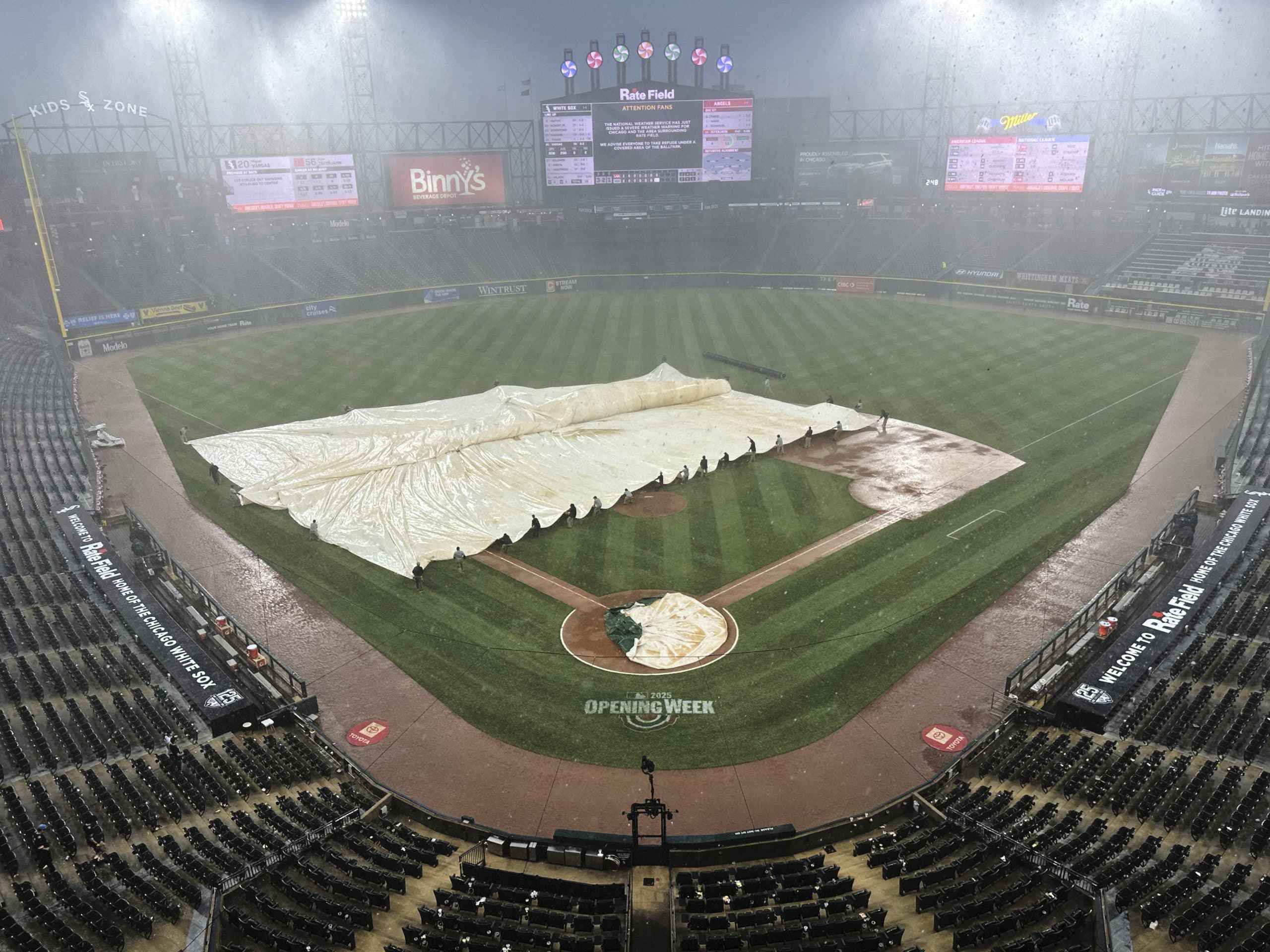 Guardians-Nationals series opener postponed because of rain, twinbill set for Tuesday