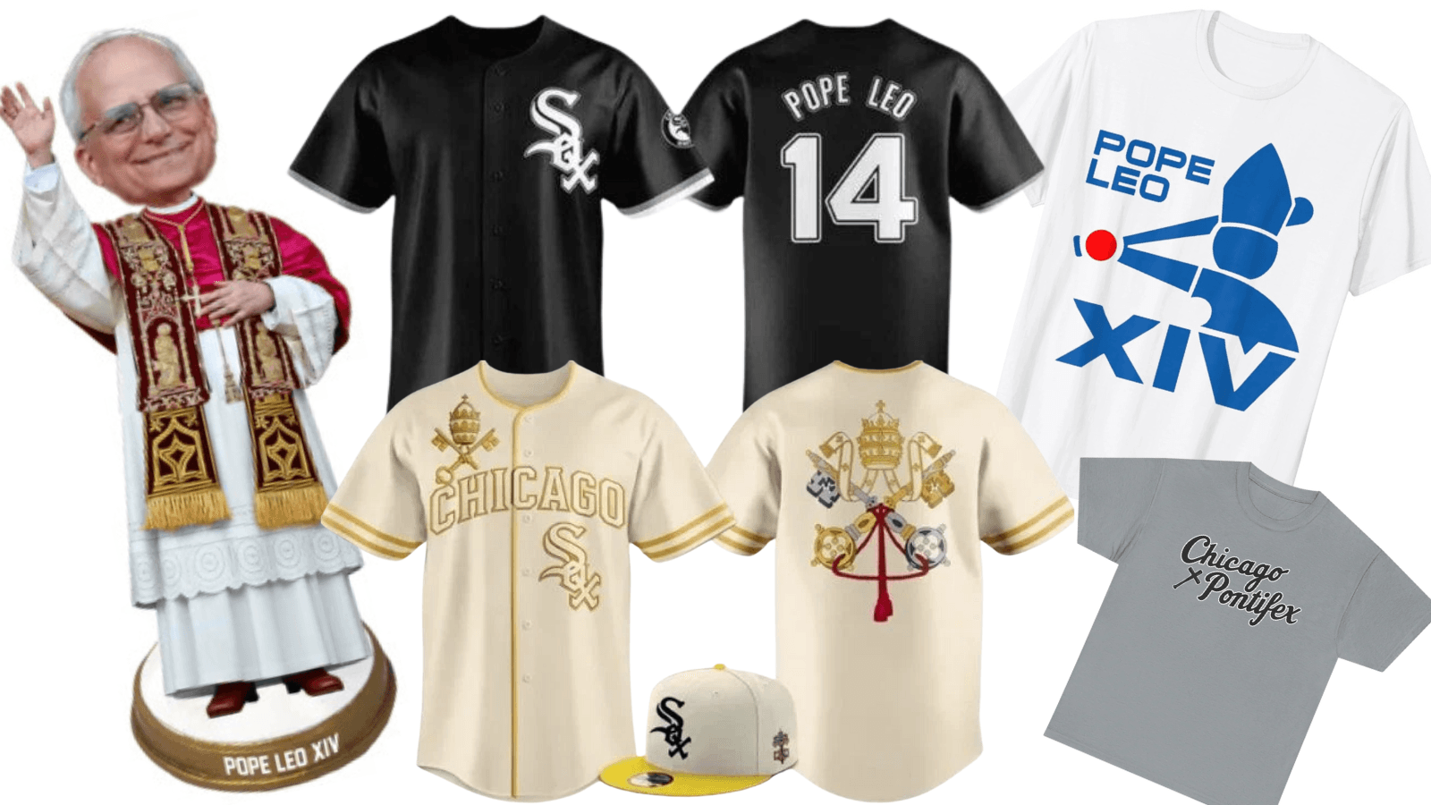 Pope Leo Baseball Memorabilia Slowly Hits Market