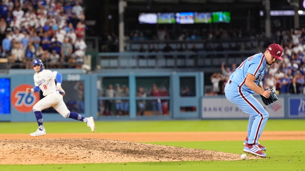 Dodgers advance to NLCS after Kerkering’s costly error in 11th inning beats Phillies