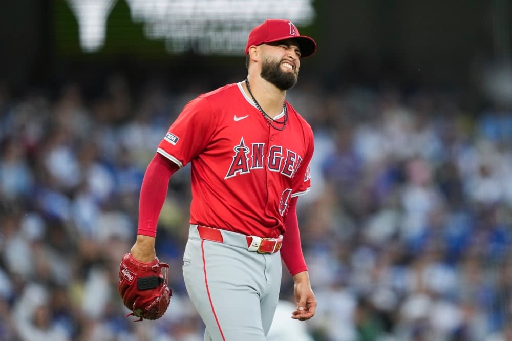 Angels left-hander Patrick Sandoval has torn UCL, hurt on pitch to former teammate Shohei Ohtani