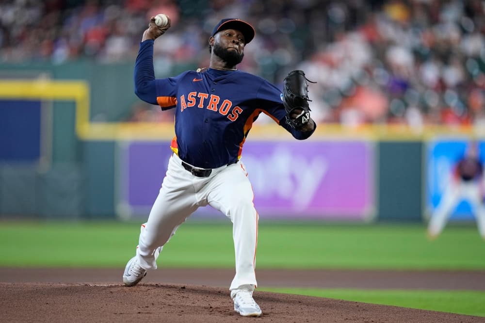 Astros right-hander Cristian Javier misses start against Nationals because of neck discomfort