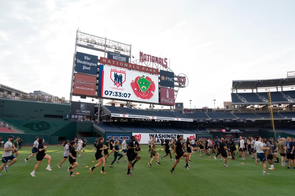 Workouts at Nationals Park give Military Members chance to train in unique setting