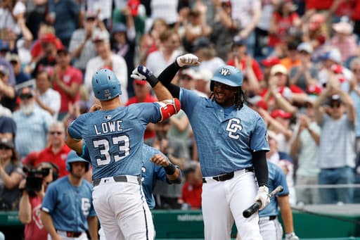 DH Josh Bell savors first home run of second stint with Washington