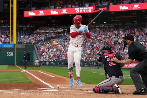 Bryce Harper returns to Phillies’ lineup after missing 5 games with bruised right elbow