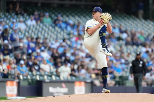 Kyle Harrison strikes out 12, Jake Bauers homers as surging Brewers top slumping Giants 8-3