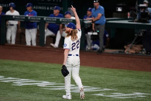 Rangers’ Jon Gray wins in return from fractured forearm, throwing 2 scoreless innings