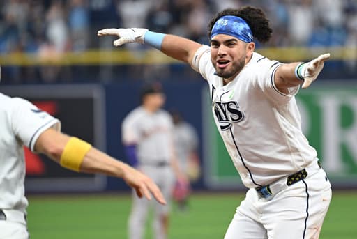 Jonathan Aranda’s walk-off single gives Rays 2-1 win over Giants for 3-game sweep