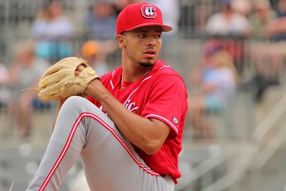 Chase Burns pitches for the Chattanooga Lookouts