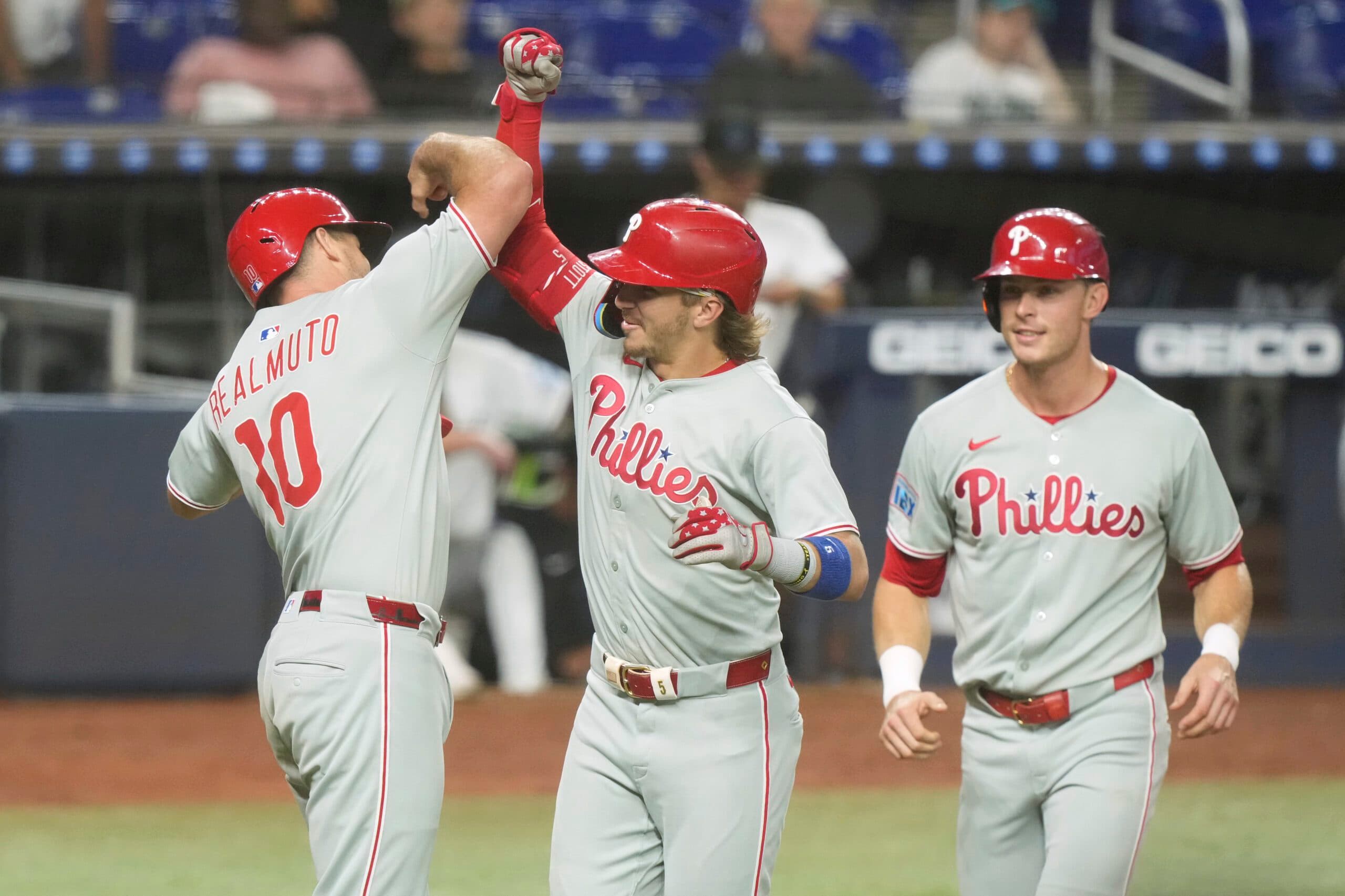 Bryson Stott hits a 3-run homer to help the Phillies beat the Marlins 4-2