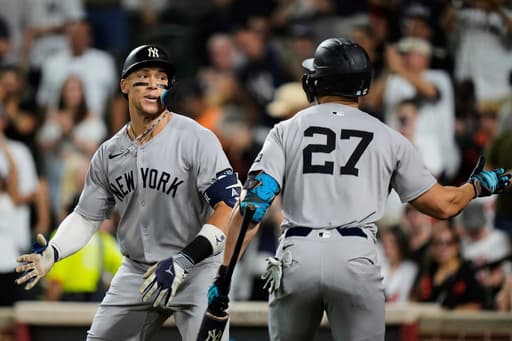 Judge hits 49th homer and Stanton smacks 3-run shot to lead Yankees past Orioles 6-1