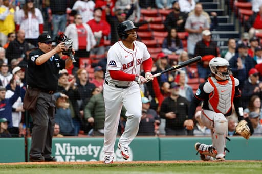 Devers takes over major league lead with 47 RBIs after driving in 8 runs in 19-5 rout of Orioles