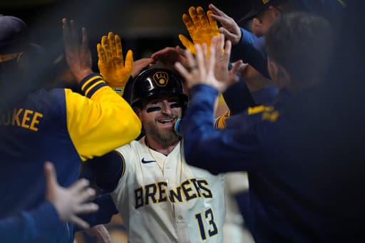Eric Haase, Christian Yelich homer to back Chad Patrick as Brewers blank Royals 5-0 for 1st win