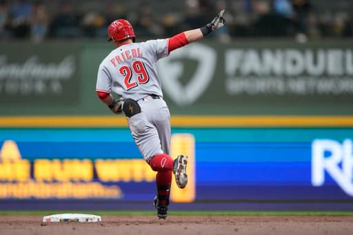 Friedl leads Reds’ resurgent lineup in 11-7 victory over Brewers