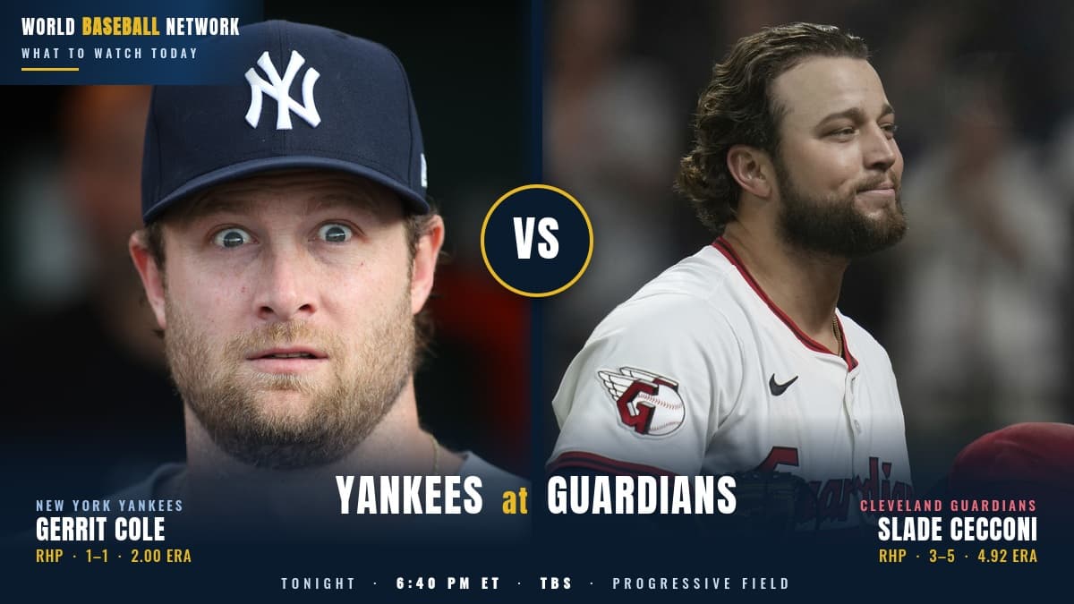 What to Watch Today: Yankees–Guardians Take the National Stage