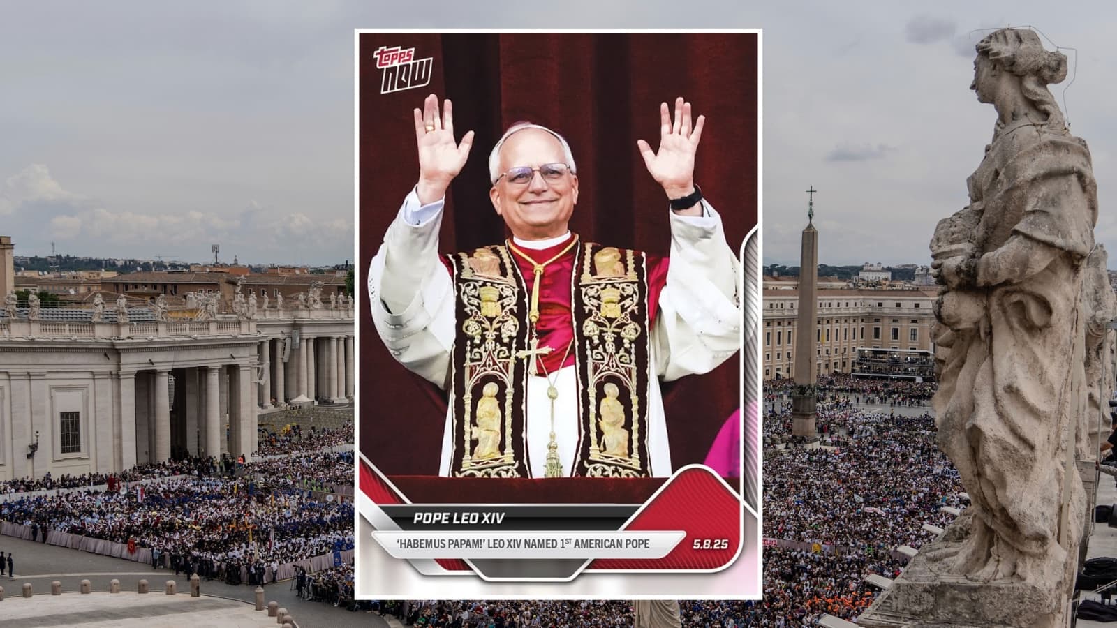 Pope Leo’s Topps Card Sets All-Time Record for Non-Sports Topps Now Sale