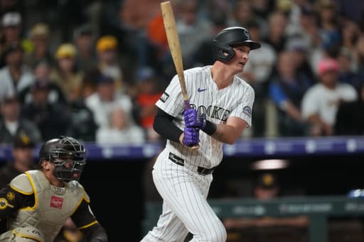Goodman, Rumfield and Sugano lead the Rockies to an 8-3 win over the Padres