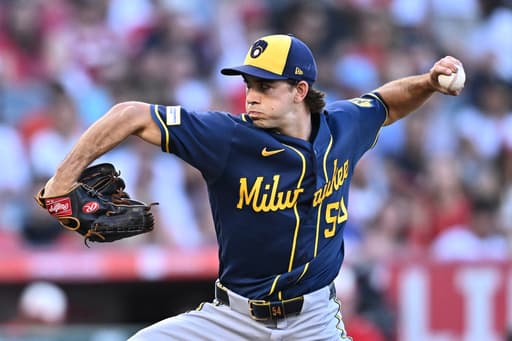 Brewers beat Angels 3-1 to move past Dodgers for MLB lead