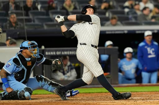 Chisholm, Grisham, Rice and Wells homer off Lugo, lead Yankees over Royals 4-1
