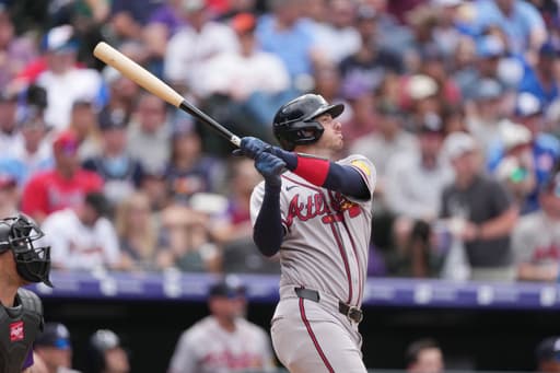 Heim drives in 5 runs to help Braves beat Rockies 11-6 in Strider’s return