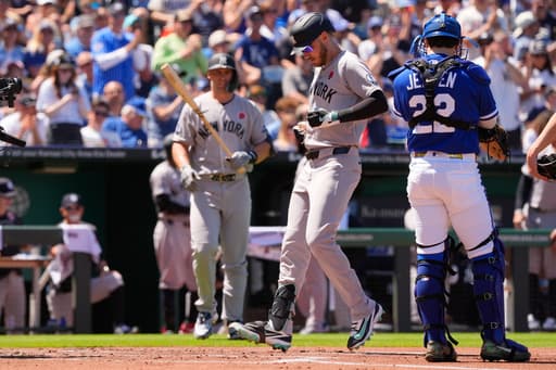 Anthony Volpe’s two-run single in the ninth lifts the Yankees to a 4-3 win over the Royals