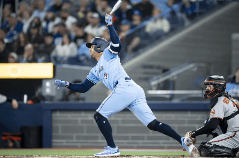 Blue Jays’ George Springer out of lineup, a day after leaving game with lower back spasms