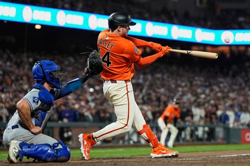 Patrick Bailey’s game-ending grand slam sends surging Giants past first-place Dodgers, 5-1