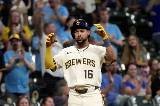 Rested Woodruff has solid start and Perkins drives in 5 to lead Brewers over Angels 9-2
