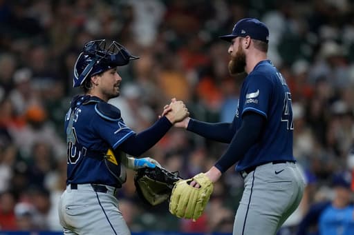 Fortes, Caminero hit HRs, Rays beat Astros 3-1 for 9th straight win