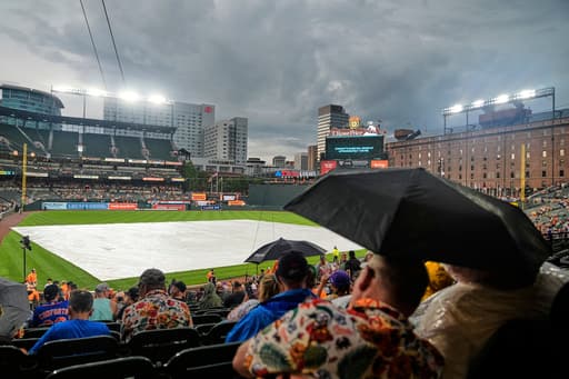 Mets and Orioles postponed by inclement weather, rescheduled for doubleheader on Thursday