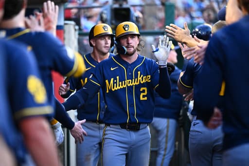 Turang, Bauers hit home runs to back Drohan’s quality start in Brewers’ 6-2 win over Angels